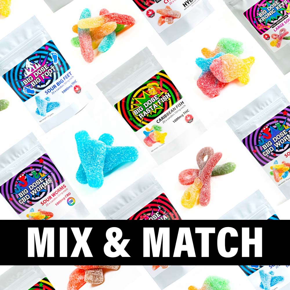 3 x Big Dose 1000mg Gummies | Mix & Match